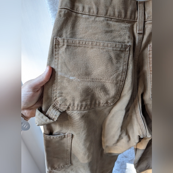 Y28 14 Used BRN Carhartt Carpenter Pants Straight Women's Xs - Picture 6 of 7